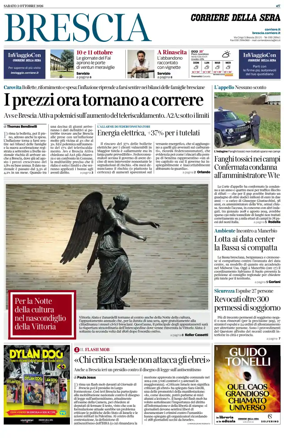 Cover of Corriere della Sera (Brescia)