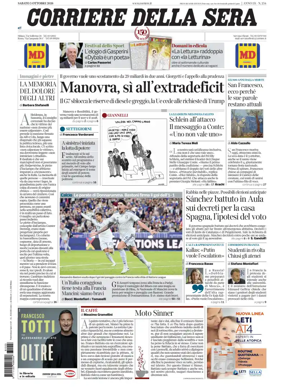 Cover of Corriere della Sera