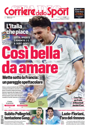 Cover of Corriere dello Sport (Lazio)