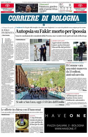 Cover of Corriere di Bologna