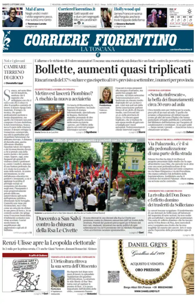 Cover of Corriere Fiorentino