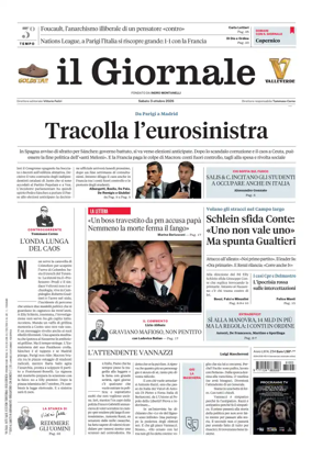 Cover of Il Giornale (Italy)