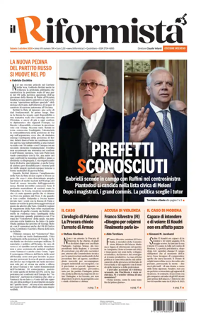 Cover of Il Riformista (Italy)