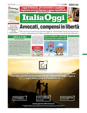 Cover of ItaliaOggi