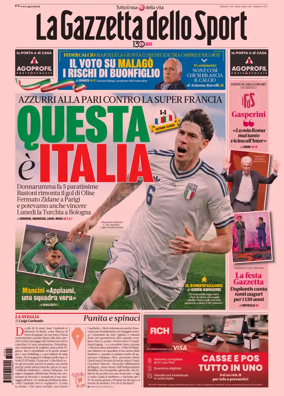 Cover of La Gazzetta dello Sport