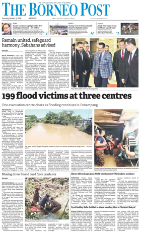 Cover of The Borneo Post (Sabah)