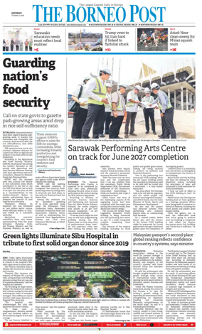 Cover of The Borneo Post (Sarawak)