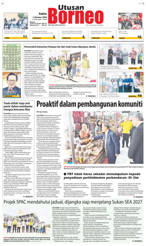 Cover of Utusan Borneo (Sarawak)