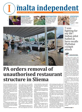 Cover of Malta Independent