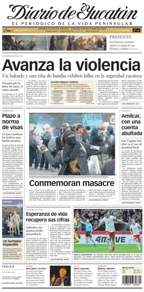 Cover of Diario de Yucatan