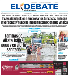 Cover of El Debate de Culiacan