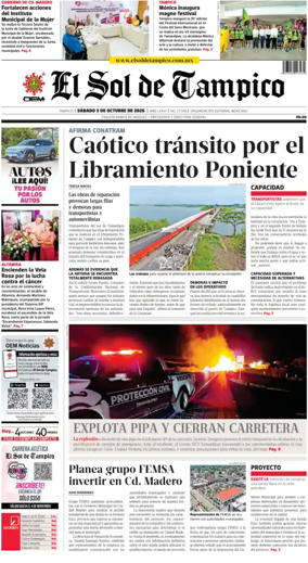 Cover of El Sol de Tampico