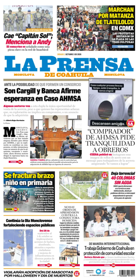 Cover of La Prensa de Coahuila