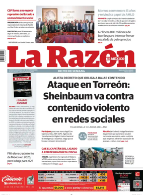 Cover of La Razon de Mexico