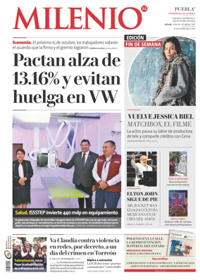 Cover of Milenio Puebla