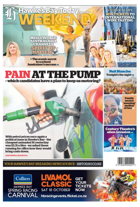 Cover of Hawke's Bay Today