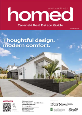 Cover of Homed Taranaki Daily News
