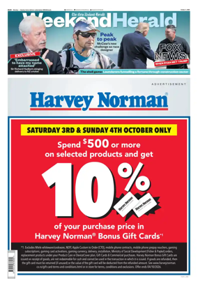 Cover of Weekend Herald