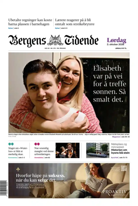 Cover of Bergens Tidende