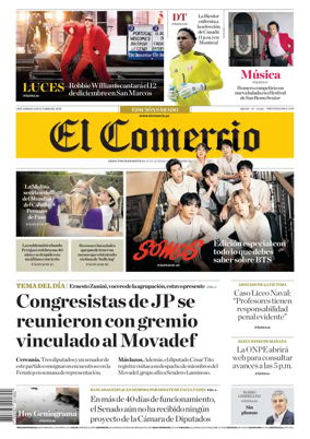 Cover of Diario El Comercio