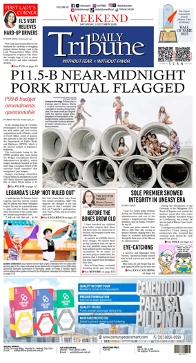 Cover of Daily Tribune (Philippines)