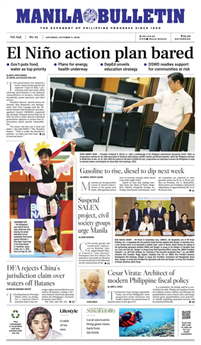 Cover of Manila Bulletin