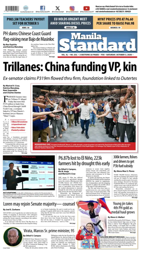 Cover of Manila Standard