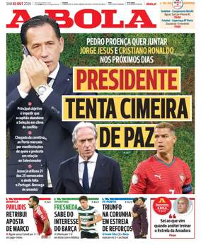 Cover of A BOLA (Portuguese)