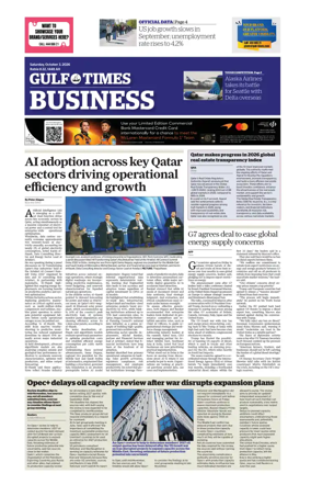 Cover of Gulf Times Business