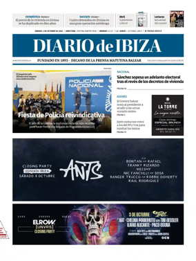 Cover of Diario de Ibiza