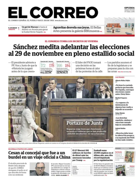 Cover of El Correo (Gipuzkoa)