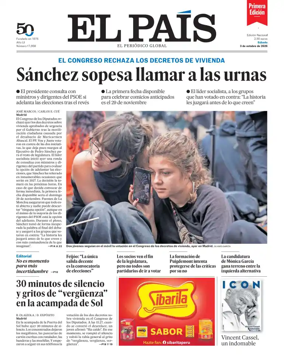 Cover of EL PAIS primera edicion