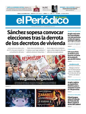 Cover of El Periodico Aragon