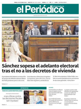 Cover of El Periodico Extremadura