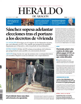 Cover of Heraldo de Aragon