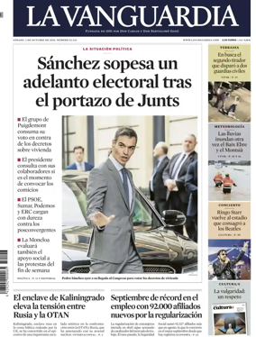 Cover of La Vanguardia (1st Edition)