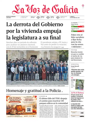 Cover of La Voz de Galicia (Barbanza)