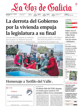 Cover of La Voz de Galicia (Deza)