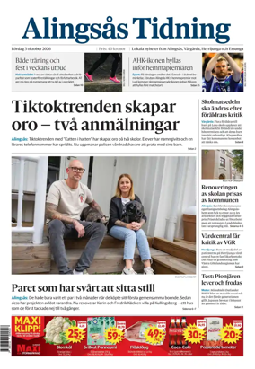 Cover of Alingsas Tidning