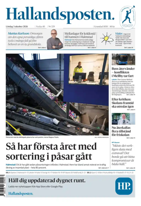 Cover of Hallandsposten
