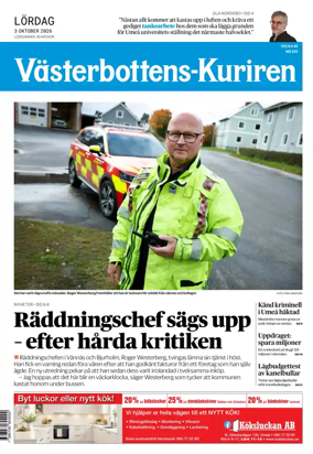 Cover of Vasterbottens-Kuriren