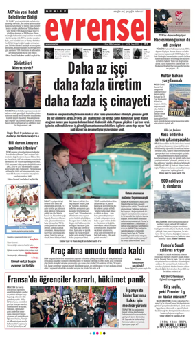 Cover of Evrensel Gazetesi