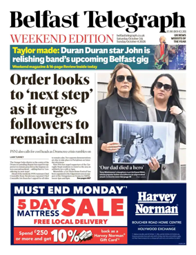 Cover of Belfast Telegraph