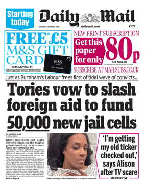 Cover of Daily Mail