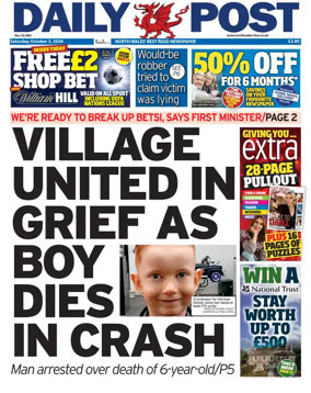 Cover of Daily Post (North Wales)