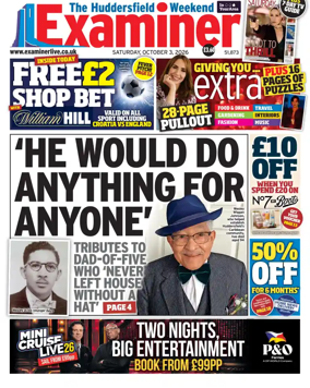 Cover of Huddersfield Daily Examiner