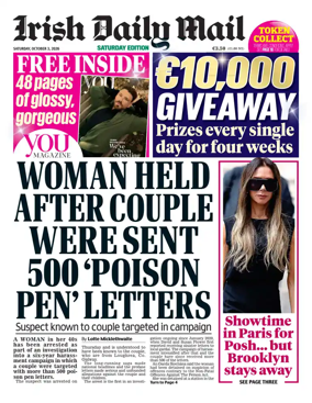 Cover of Irish Daily Mail