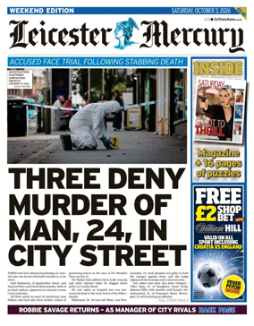 Cover of Leicester Mercury