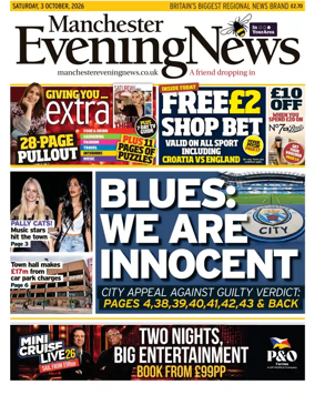 Cover of Manchester Evening News