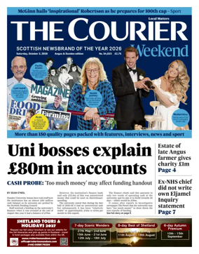 Cover of The Courier & Advertiser (Angus and Dundee)